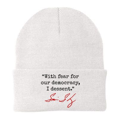 With Fear For Our Democracy I Dissent Beanie