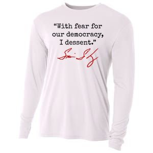 With Fear For Our Democracy I Dissent Cooling Performance Long Sleeve Crew