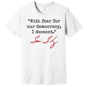 With Fear For Our Democracy I Dissent Premium T-Shirt