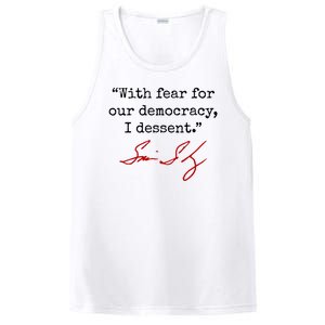 With Fear For Our Democracy I Dissent PosiCharge Competitor Tank