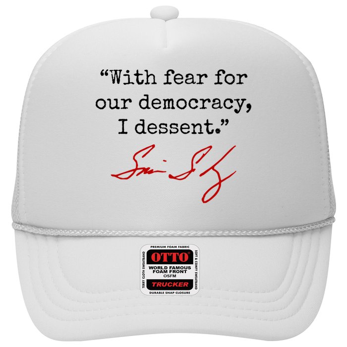 With Fear For Our Democracy I Dissent Hat