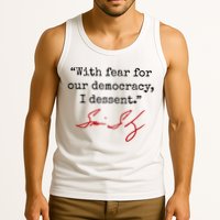 With Fear For Our Democracy I Dissent Tank Top