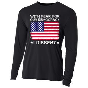 With Fear For Our Democracy I Dissent Cooling Performance Long Sleeve Crew