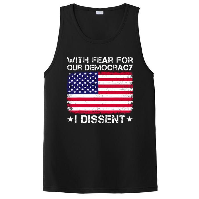 With Fear For Our Democracy I Dissent PosiCharge Competitor Tank