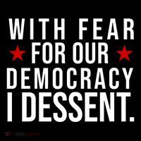 With Fear For Our Democracy I Dessent Flexfit Unipanel Trucker Cap
