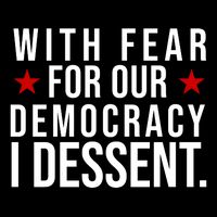 With Fear For Our Democracy I Dessent Backpack
