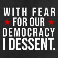 With Fear For Our Democracy I Dessent Microfiber Hand Towel