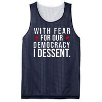 With Fear For Our Democracy I Dessent Mesh Reversible Basketball Jersey Tank