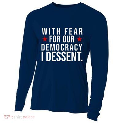 With Fear For Our Democracy I Dessent Cooling Performance Long Sleeve Crew