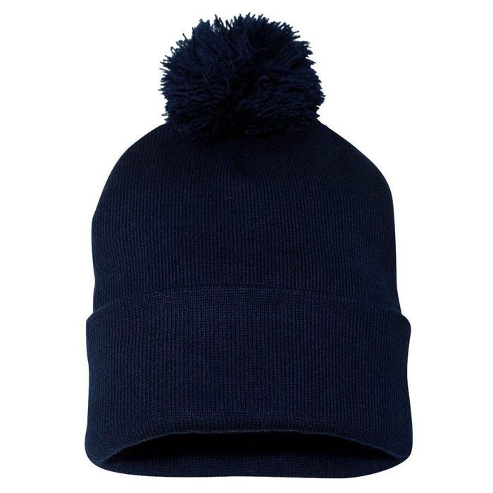 With Fear For Our Democracy I Dessent Pom Pom 12in Knit Beanie