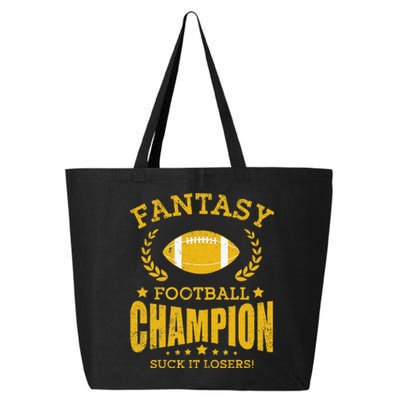 Winner Fantasy Football Champ Champion Draft Football Legend 25L Jumbo Tote