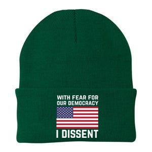 With Fear For Our Democracy I Dissent Knit Cap Winter Beanie