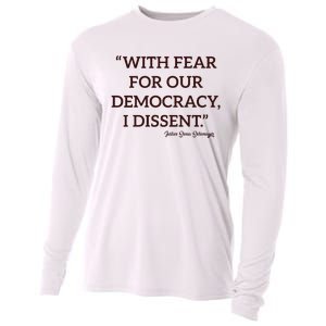 With Fear For Our Democracy I Dissent Cooling Performance Long Sleeve Crew