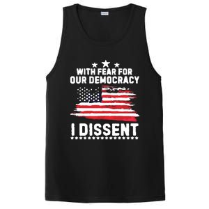 With Fear For Our Democracy I Dissent Usa Flag PosiCharge Competitor Tank