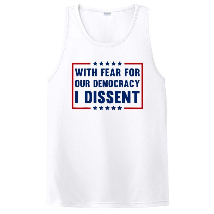 With Fear For Our Democracy I Dissent PosiCharge Competitor Tank