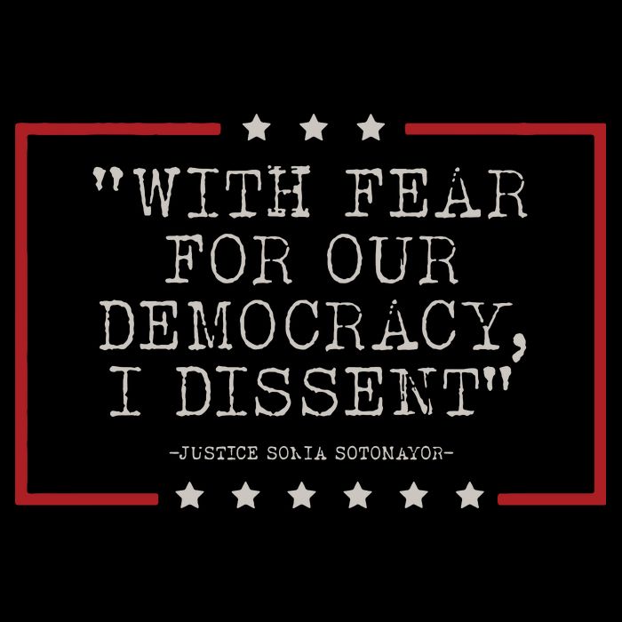 With Fear For Our Democracy I Dissent Sotomayor Wool Snapback Cap