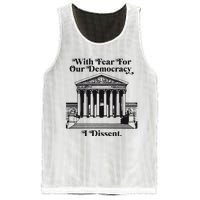 With Fear For Our Democracy Mesh Reversible Basketball Jersey Tank