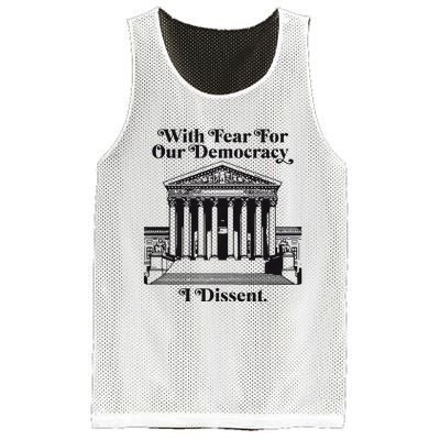 With Fear For Our Democracy Mesh Reversible Basketball Jersey Tank