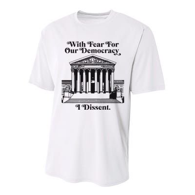 With Fear For Our Democracy Performance Sprint T-Shirt