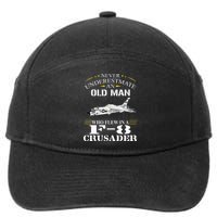 Who Flew F8 Crusader F 8e And F8u Crusader 7-Panel Snapback Hat