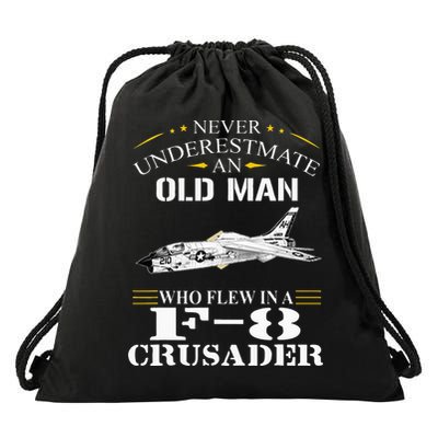 Who Flew F8 Crusader F 8e And F8u Crusader Drawstring Bag