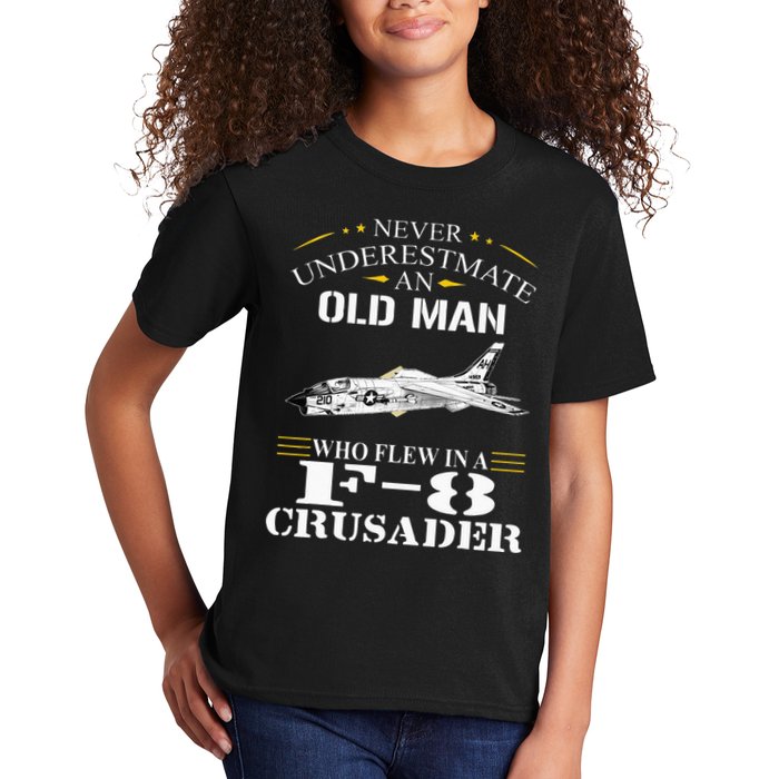 Who Flew F8 Crusader F 8e And F8u Crusader Kids T-Shirt