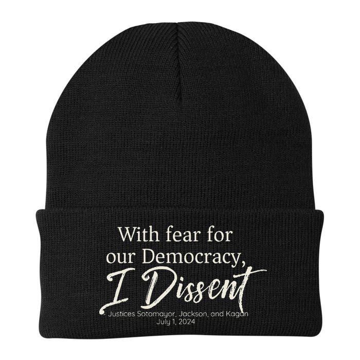 With Fear For Our Democracy I Dissent Scotus Immunity Case Beanie