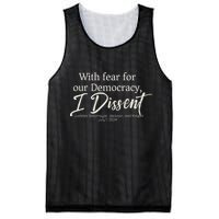 With Fear For Our Democracy I Dissent Scotus Immunity Case Mesh Reversible Basketball Jersey Tank