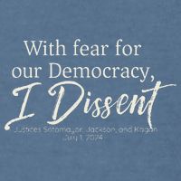 With Fear For Our Democracy I Dissent Scotus Immunity Case Garment-Dyed Sweatshirt