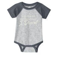 With Fear For Our Democracy I Dissent Scotus Immunity Case Infant Baby Jersey Bodysuit