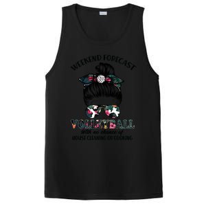 Weekend Forecastfunny Giftvolleyball No Chance House Cleaning Or Cook Gift PosiCharge Competitor Tank