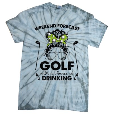 Weekend forecast golf with a chance of drinking Tie-Dye T-Shirt