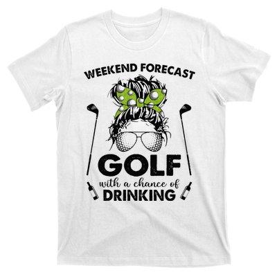 Weekend forecast golf with a chance of drinking T-Shirt