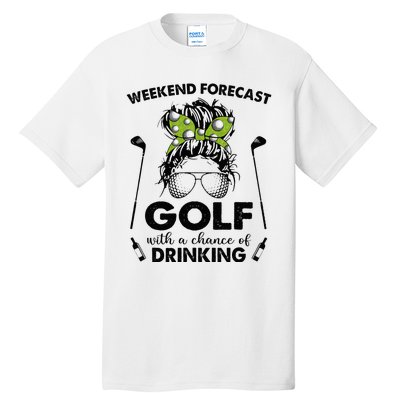 Weekend forecast golf with a chance of drinking Tall T-Shirt