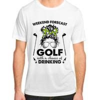 Weekend forecast golf with a chance of drinking Adult ChromaSoft Performance T-Shirt