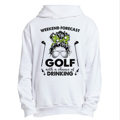 Weekend forecast golf with a chance of drinking Urban Pullover Hoodie