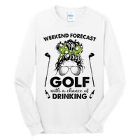 Weekend forecast golf with a chance of drinking Tall Long Sleeve T-Shirt