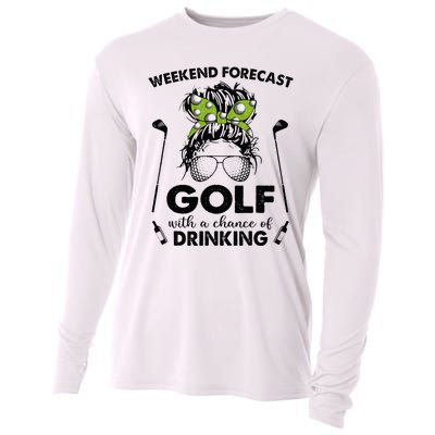 Weekend forecast golf with a chance of drinking Cooling Performance Long Sleeve Crew