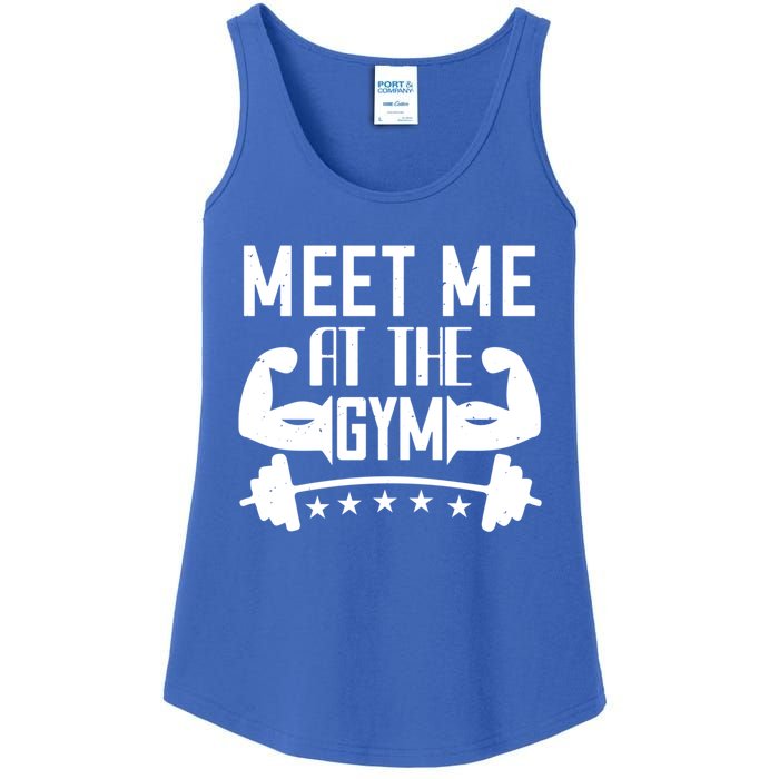 Workout Funny Gift Meet Me At The Gym Gift Ladies Essential Tank