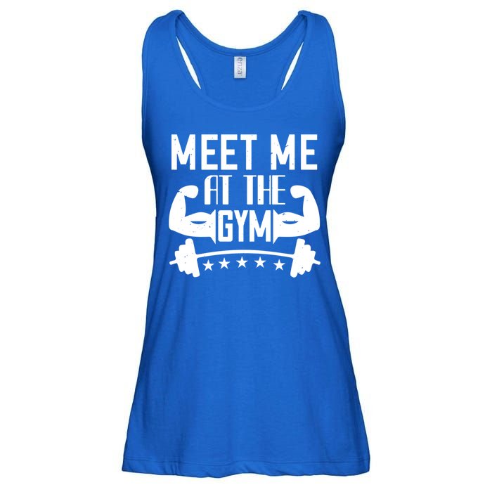 Workout Funny Gift Meet Me At The Gym Gift Ladies Essential Flowy Tank