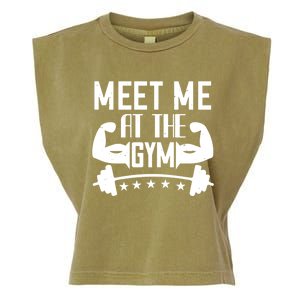 Workout Funny Gift Meet Me At The Gym Gift Garment-Dyed Women's Muscle Tee