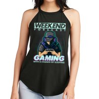 Weekend Forecast Gaming With A Chance Of Sleeping Women's Perfect Tri Rocker Tank