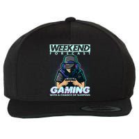 Weekend Forecast Gaming With A Chance Of Sleeping Wool Snapback Cap
