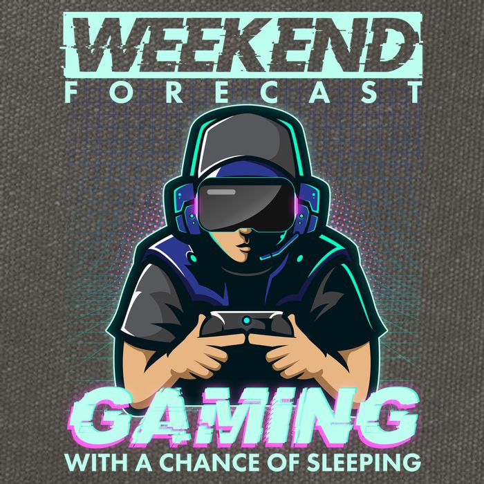 Weekend Forecast Gaming With A Chance Of Sleeping Cotton Canvas Backpack