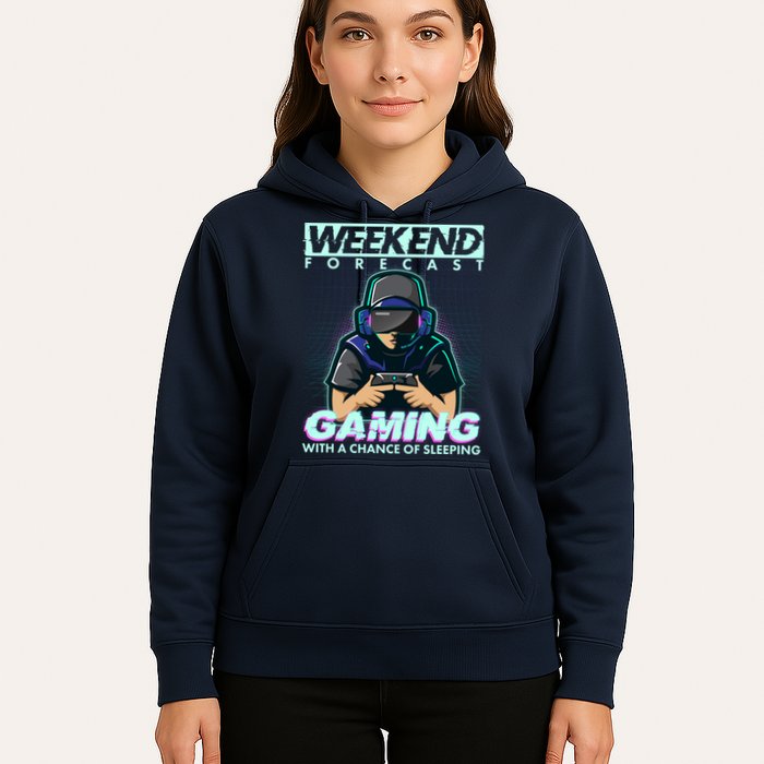 Weekend Forecast Gaming With A Chance Of Sleeping Hoodie
