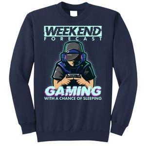 Weekend Forecast Gaming With A Chance Of Sleeping Sweatshirt