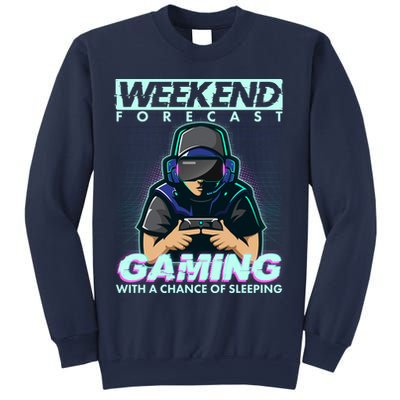 Weekend Forecast Gaming With A Chance Of Sleeping Sweatshirt