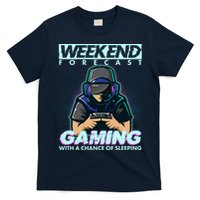 Weekend Forecast Gaming With A Chance Of Sleeping T-Shirt