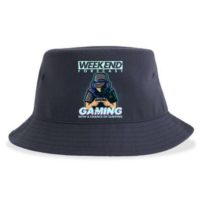 Weekend Forecast Gaming With A Chance Of Sleeping Sustainable Bucket Hat
