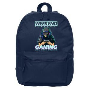 Weekend Forecast Gaming With A Chance Of Sleeping 16 in Basic Backpack